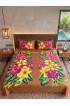 Hand Painted Rayon Bedsheet Set King Size Hand Painted Rayon Bedsheet Set King Size
